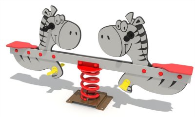  乐发游乐斑马主题双人儿