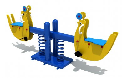  乐发游乐双人海豚儿童弹