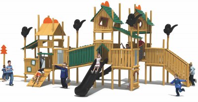 乐发游乐木质森林庄园主