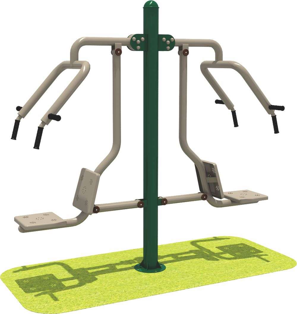 乐发健身器材 限位双人坐