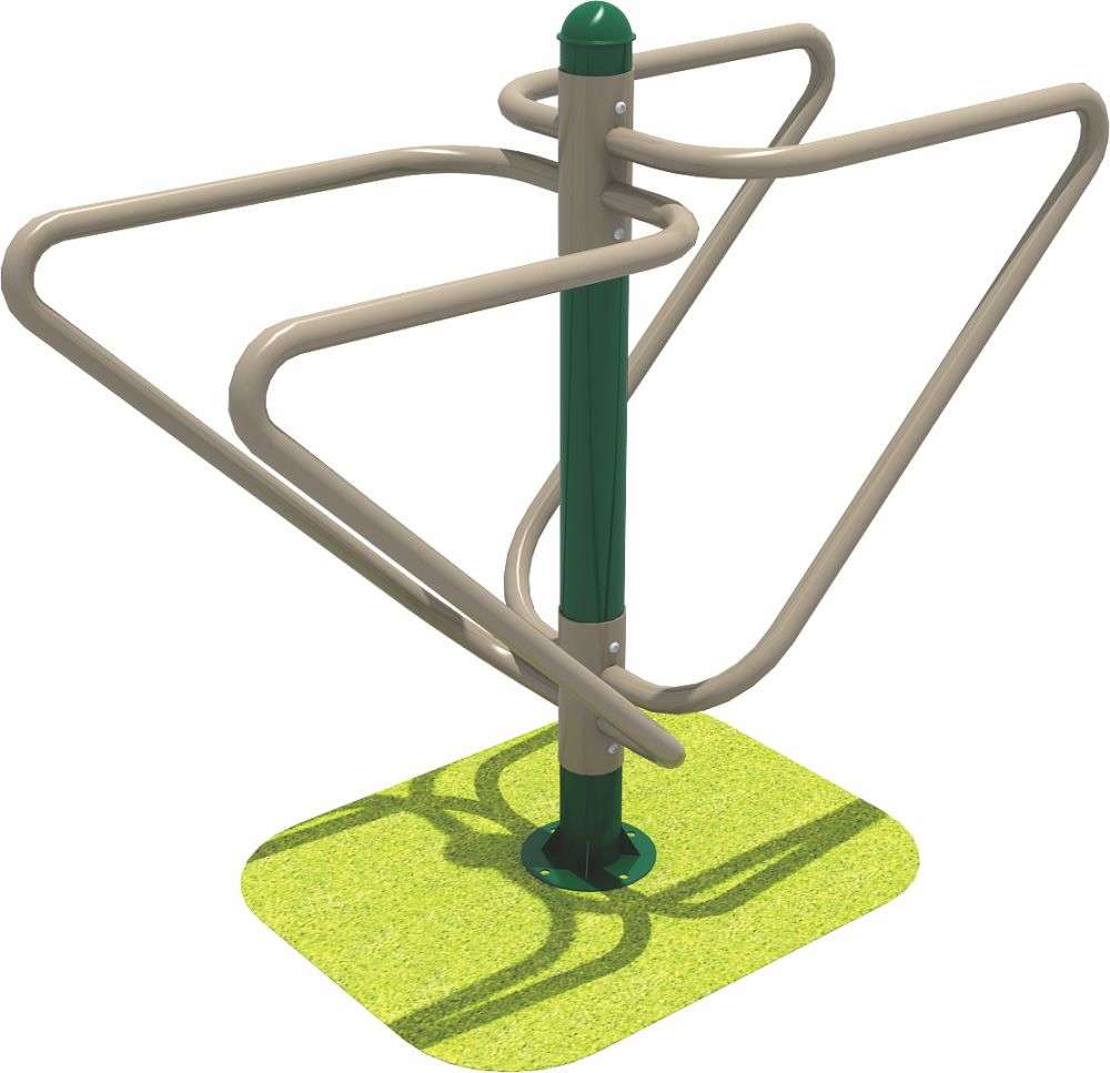 乐发健身器材 双人双杆