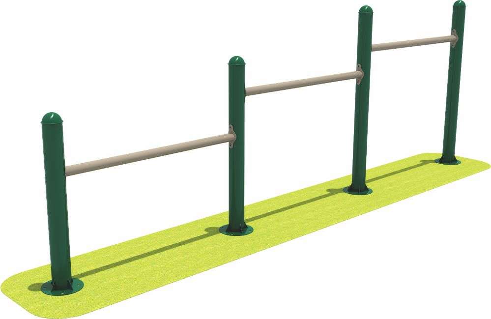 乐发健身器材 三人压腿器